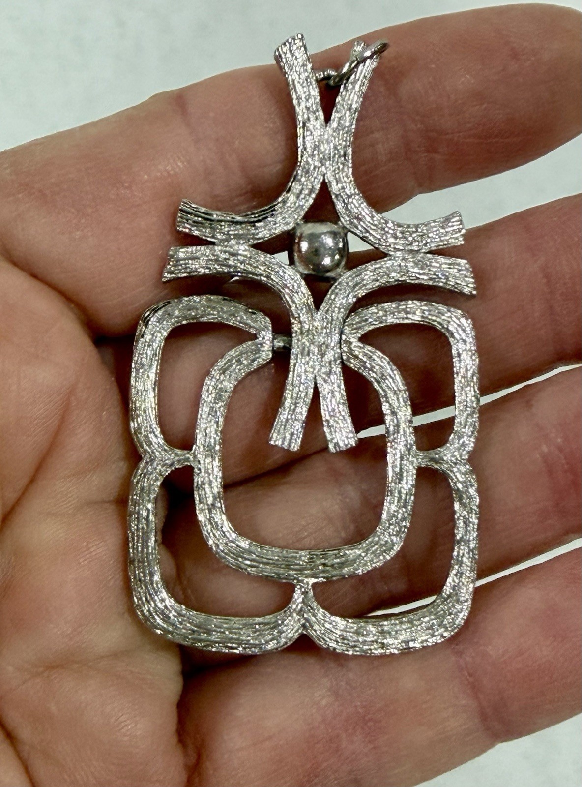 Vintage Silver Tone Pendant Lot of 3 Individual Medium Size Boho Chic Style
