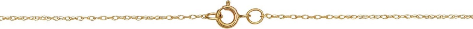10k Gold Rope Chain Necklace 14 Inch Lightweight Thin Jewelry for Women