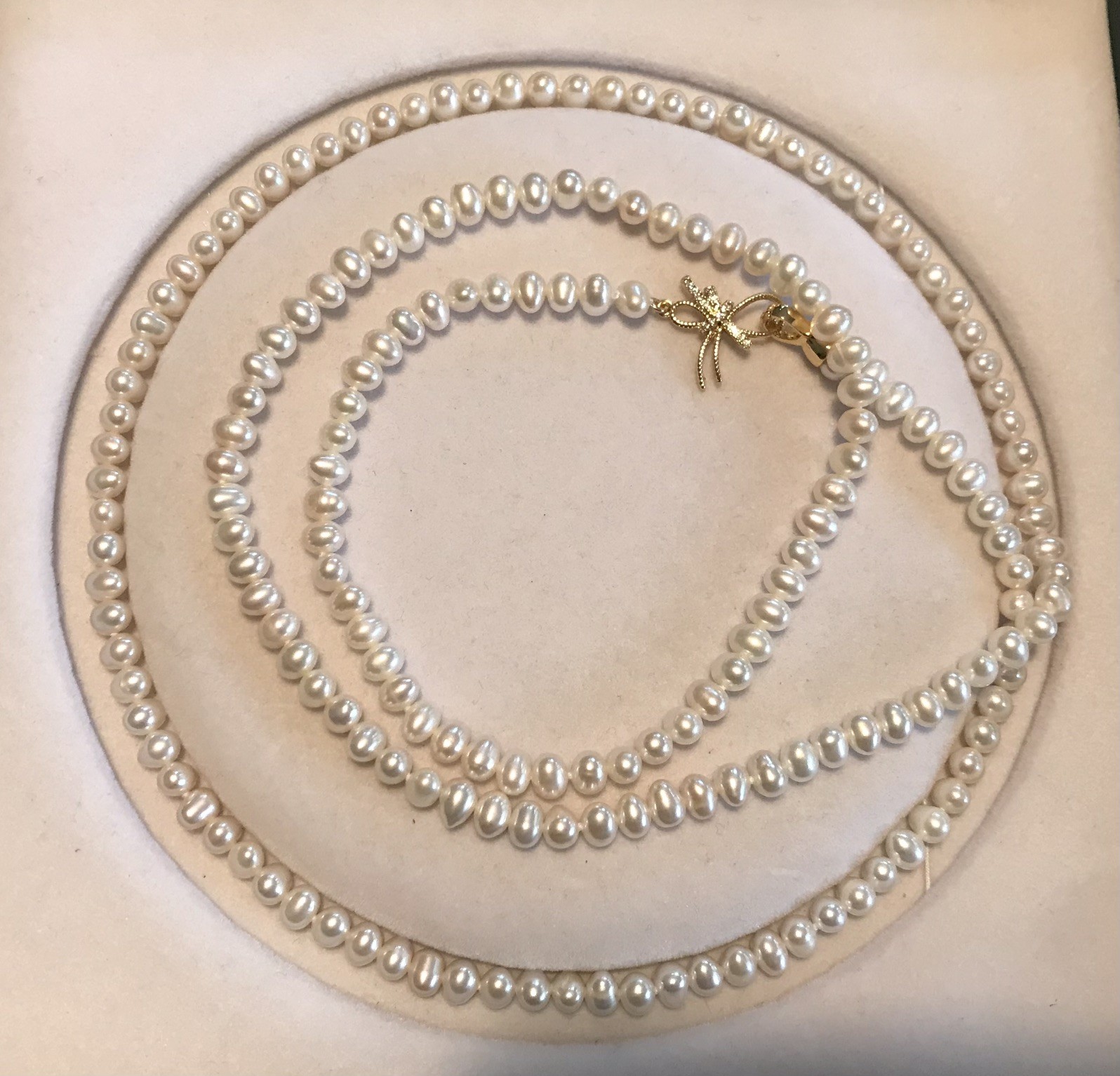 ✨ 6–7mm Freshwater Pearl Necklace & Stud Earrings Set ✨（P0141)