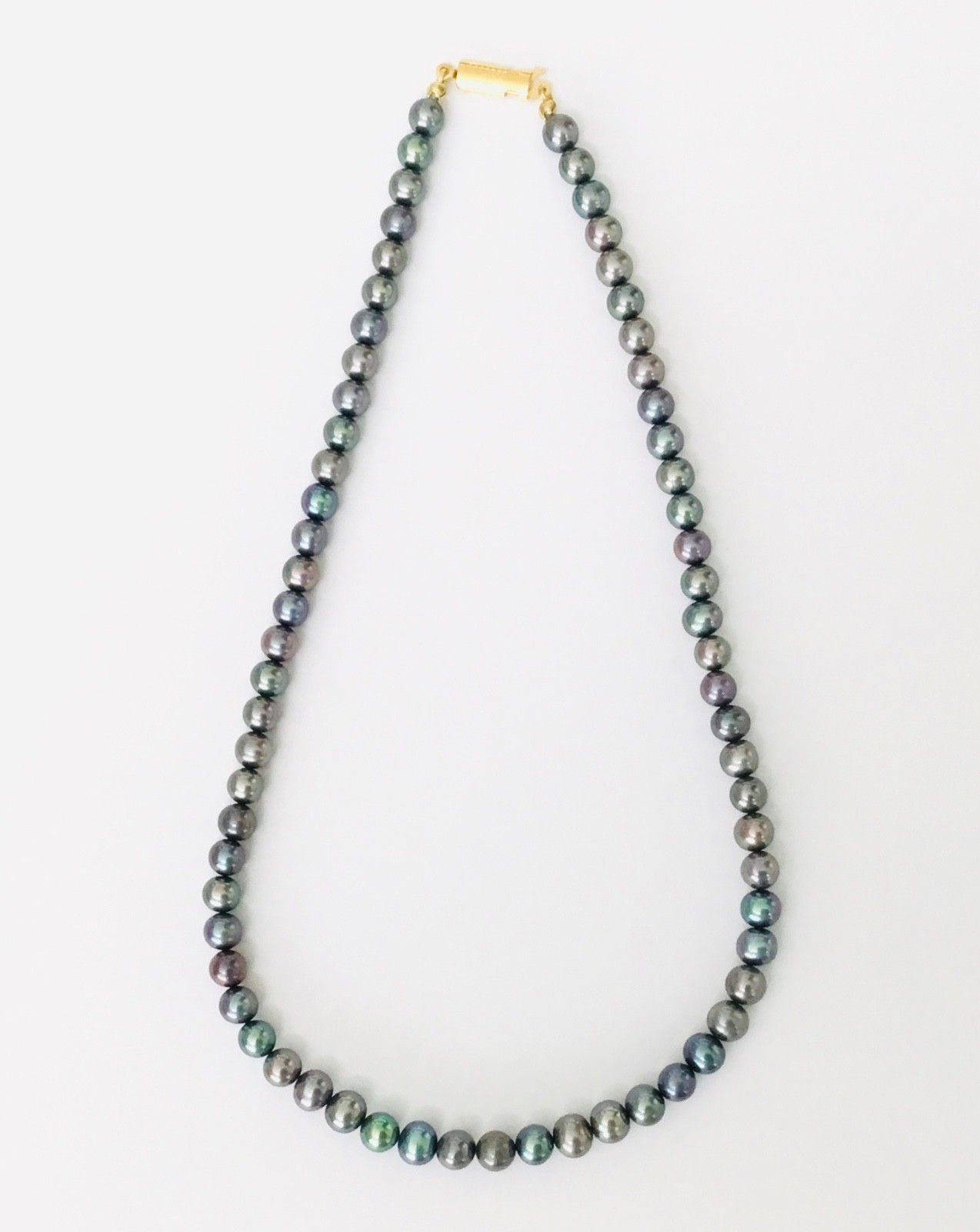 Classic Black Cultured Pearl 17” Long Necklaces NEW