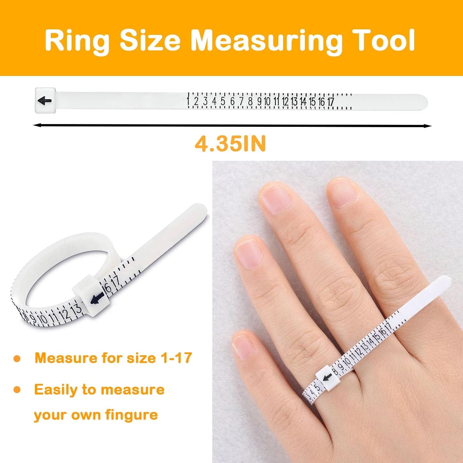 Ring Sizers for Loose Rings, 12 Packs Ring Guards & 1 Ring Sizer Belt, Ring Size