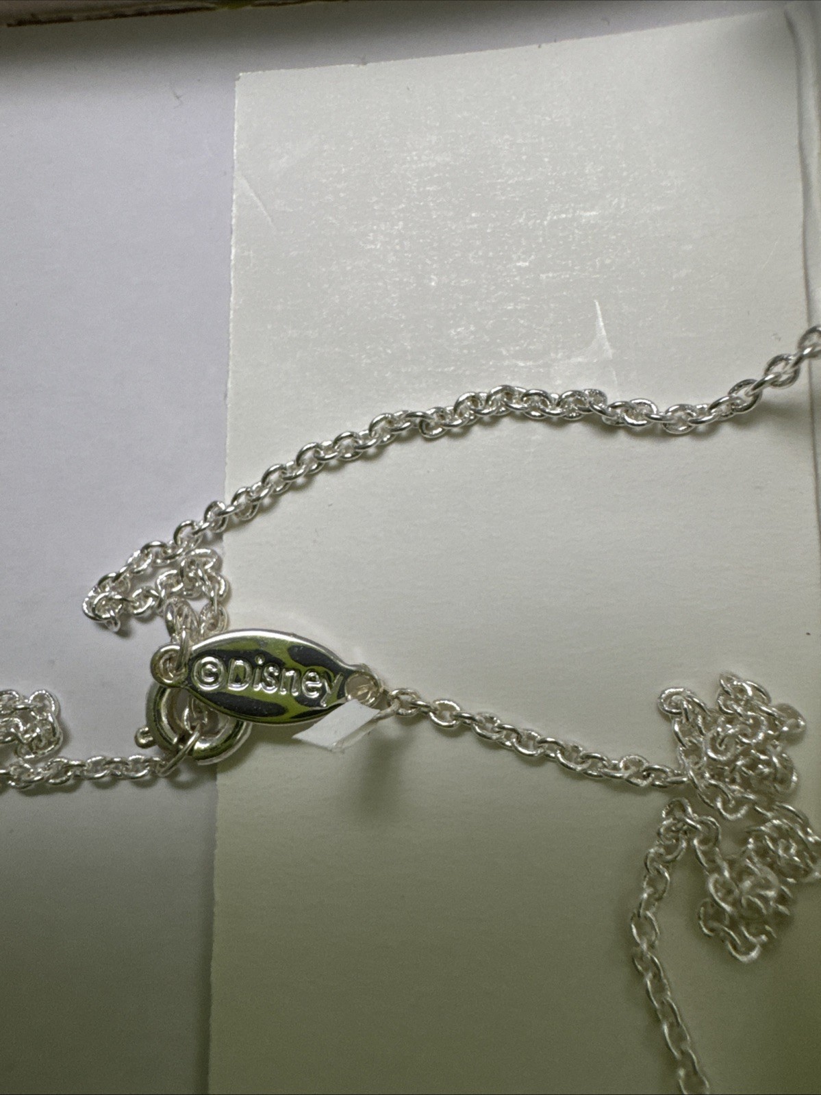 DISNEY MINNIE MOUSE FINE SILVER PLATED & ROSE GOLD NECKLACE BOWTIFUL