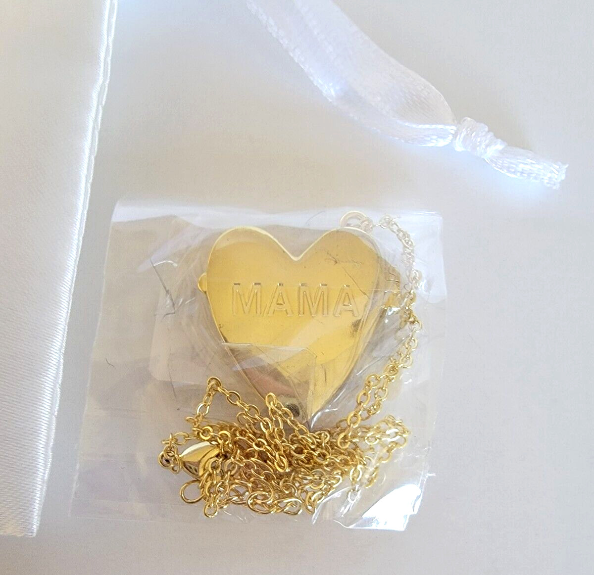 Adornia Engraved MAMA Heart Locket 14K gold Plated Adjustable 16″-18″ MSRP $136