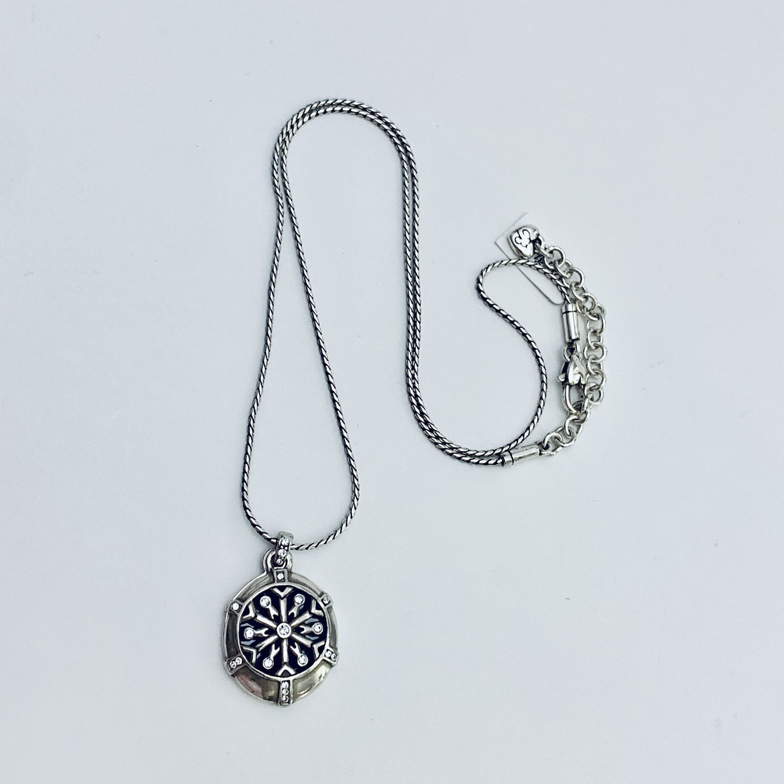 Brighton WINTER SPARKLE Snowflake Locket Holiday Necklace Photo $58 NWOutlet Tag