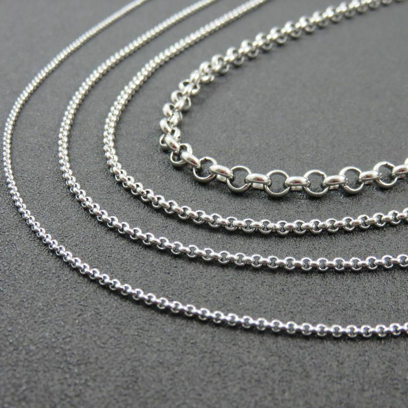 Stainless Steel 16 Inch 2 mm Ball Tiny Rolo Neck Chain Necklace