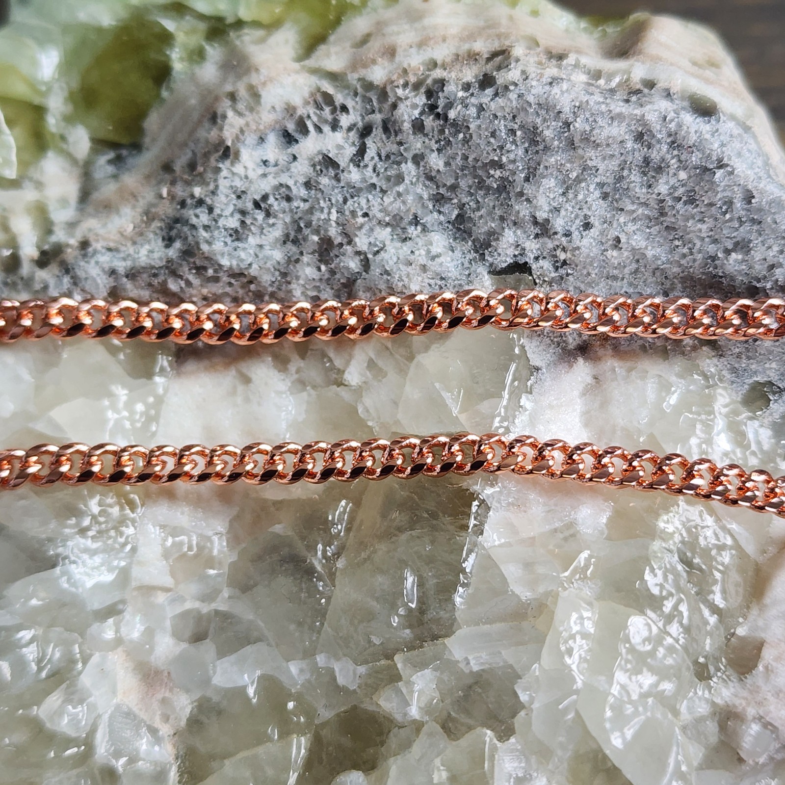 Pure Copper Cuban Link Chain Necklace – 20 Inch – 4mm