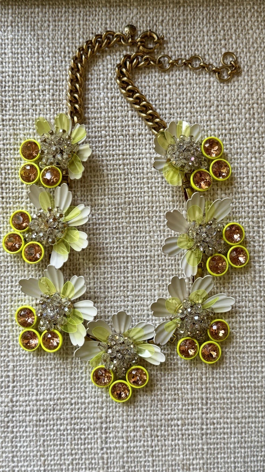 J.CREW Bright Yellow Gold-Tone Statement Necklace