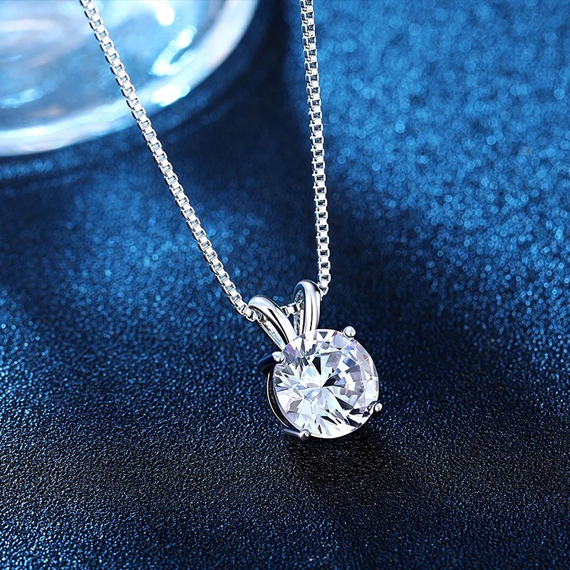 AAA Cubic Zirconia Necklace Women Girls Pendant Jewelry Gift