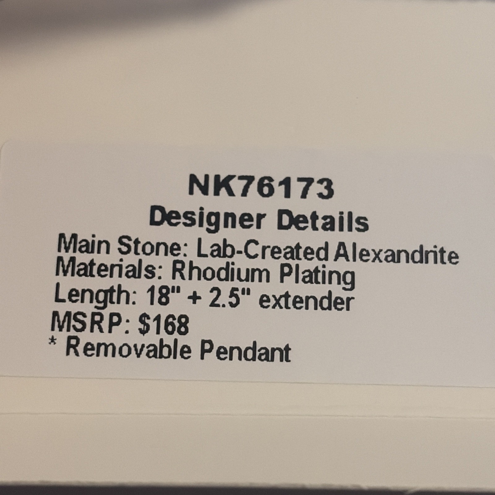 Bomb Party June 2026 NK76173 Designer Details, clover heart necklace NIB