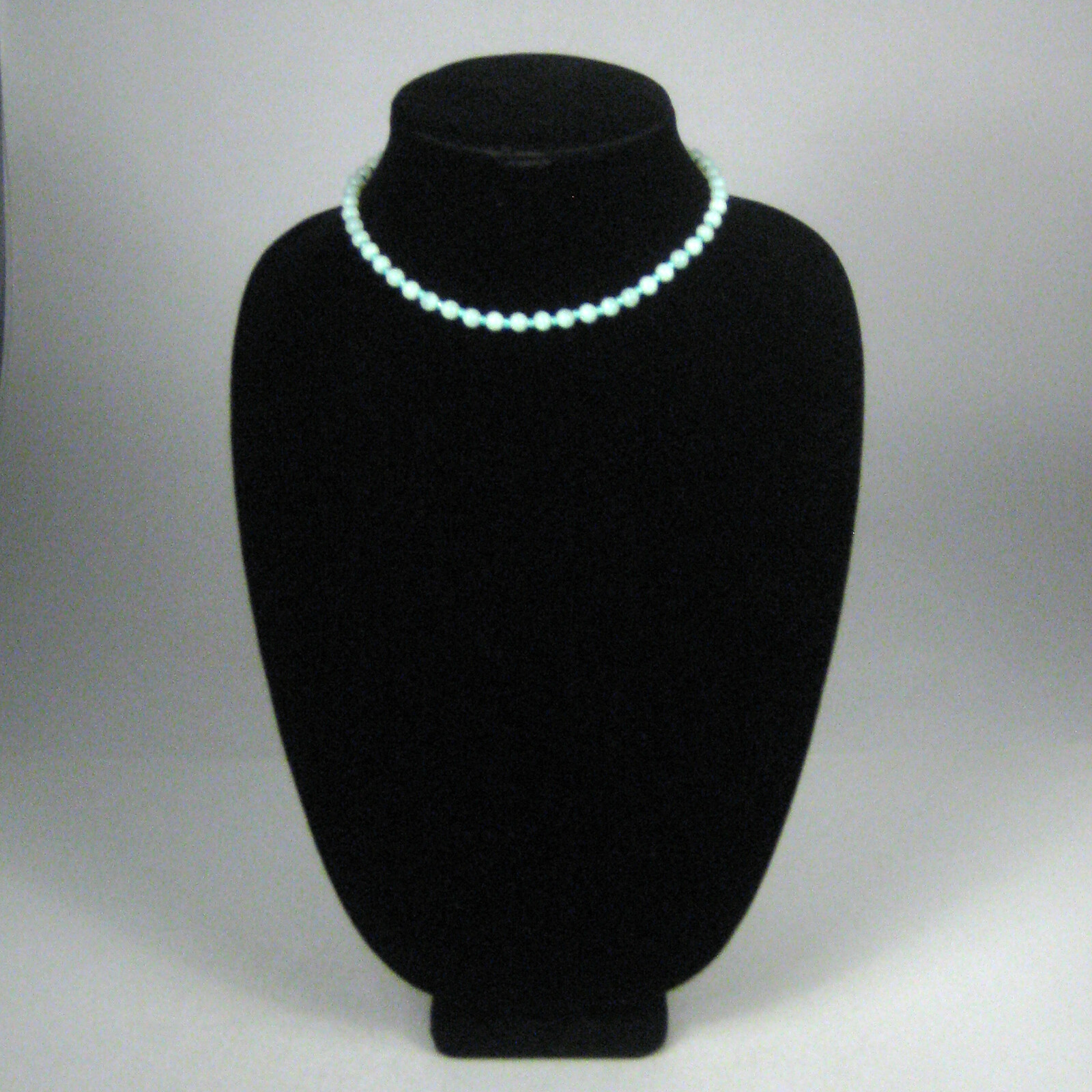 Necklace Women 15 In Strand Plastic Jewelry Green Bead Collar Choker Blue