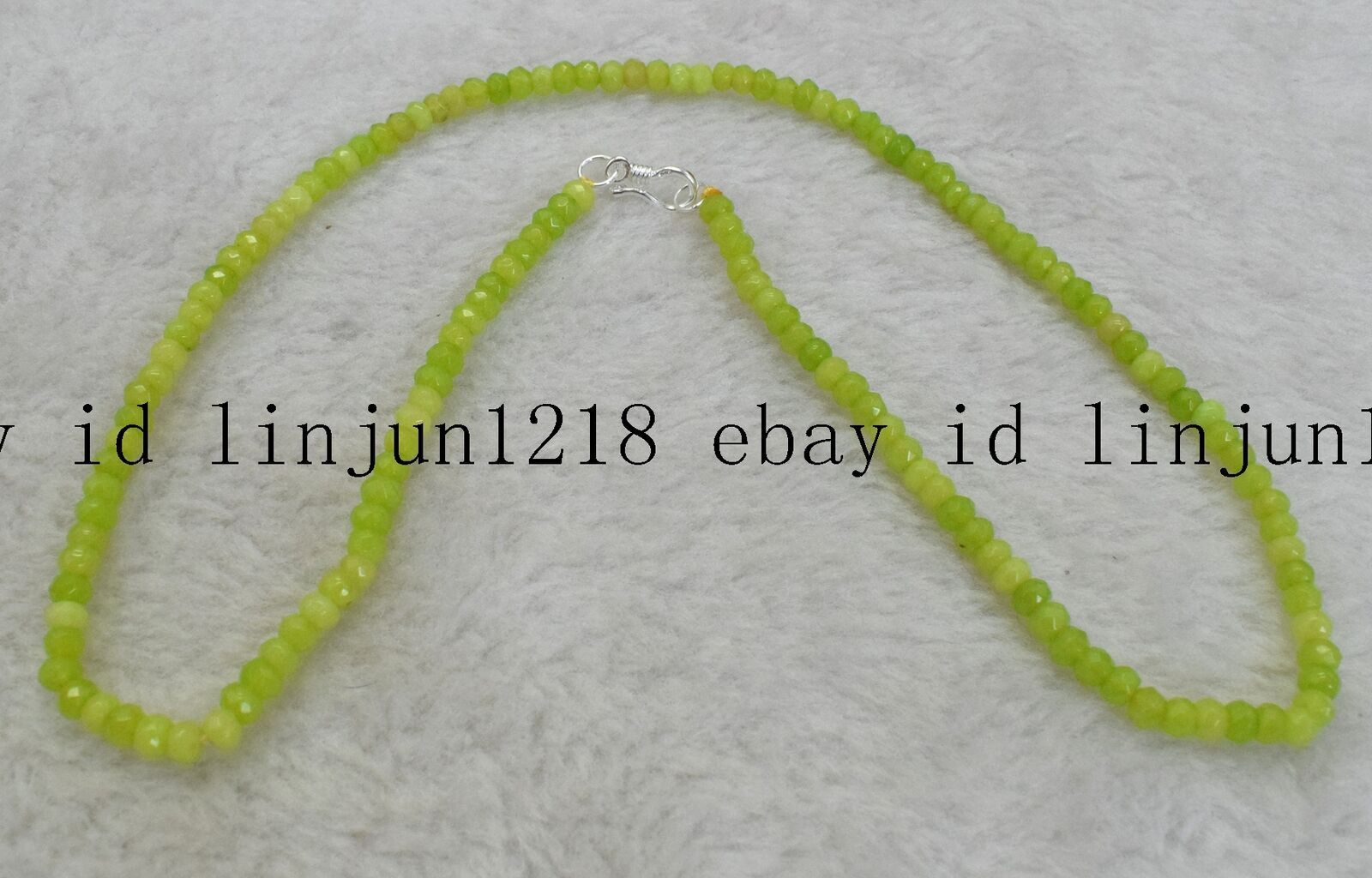 Fine 2x4mm Aquamarine Faceted Rondelle Gems Beads Necklace 18 in