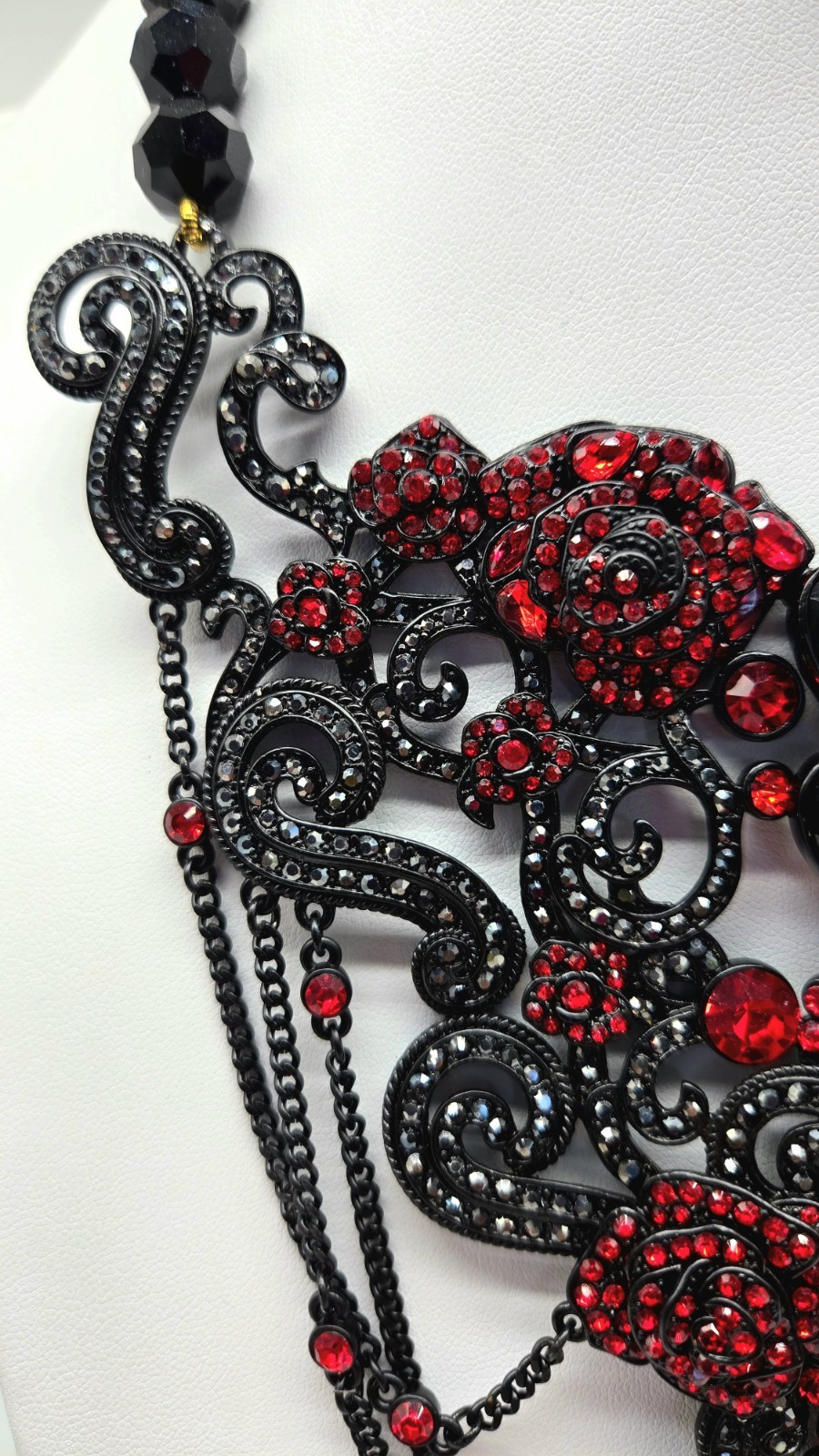 Heidi Daus Love and Roses Victorian Gothic Jewelry Set Swarovski Crystals NIB