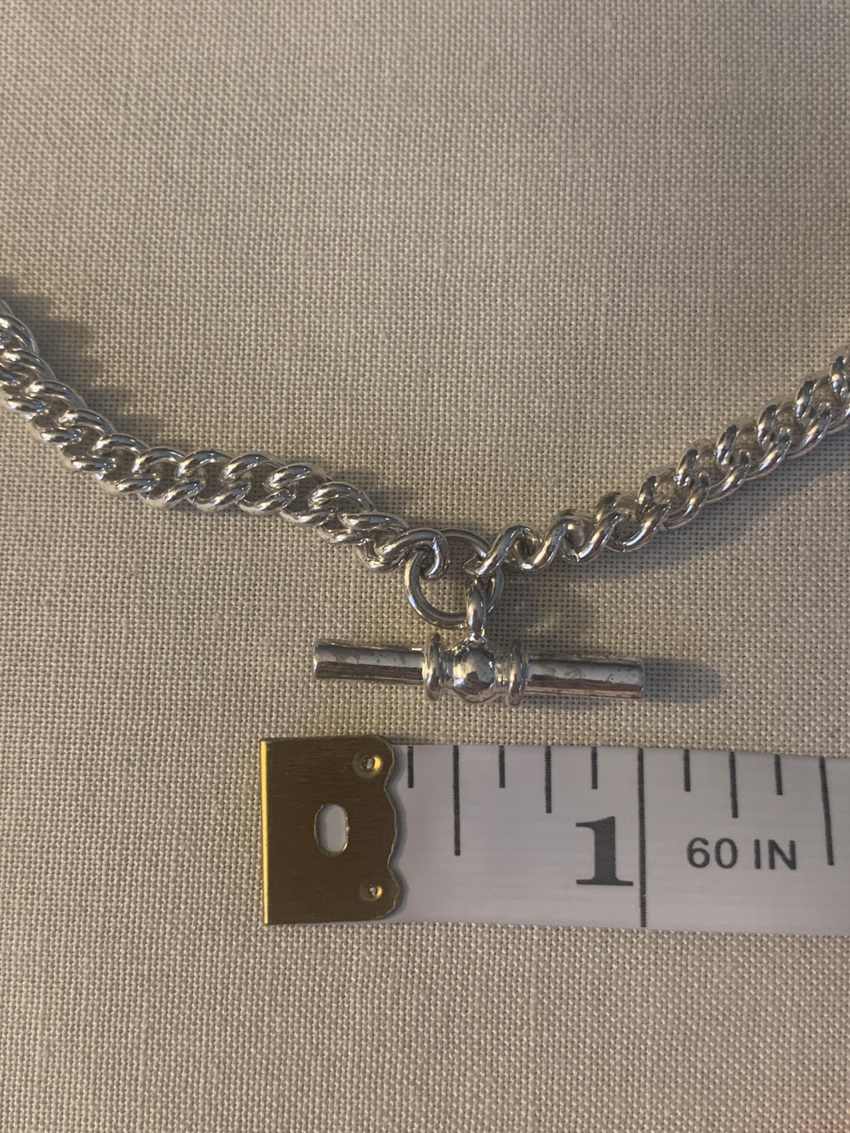 Lauren Ralph Lauren Necklace Silver Tone Layered Chain Collar 15 In Womens RL