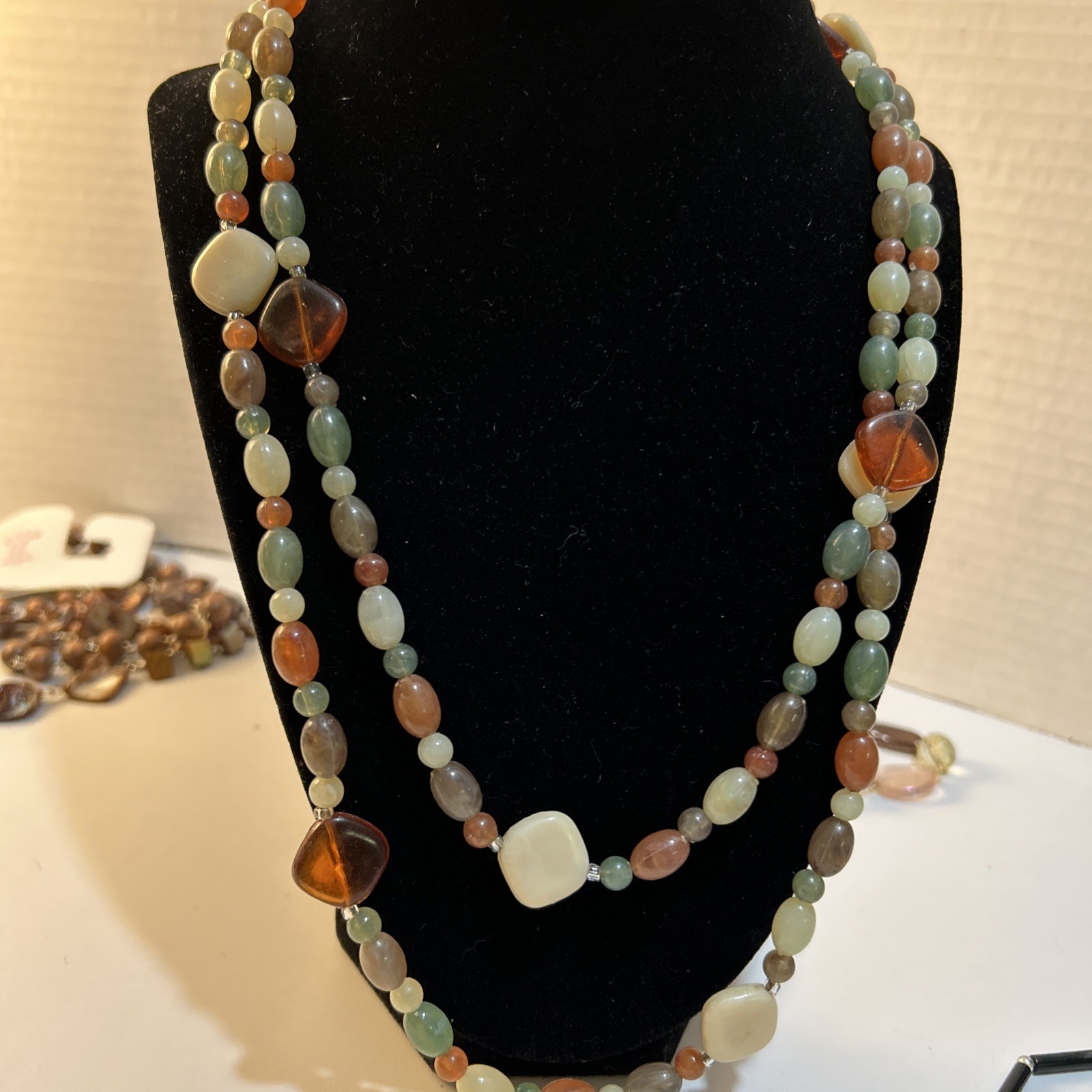 Beaded Necklace Lot Of 9 Various Lengths Jewelry