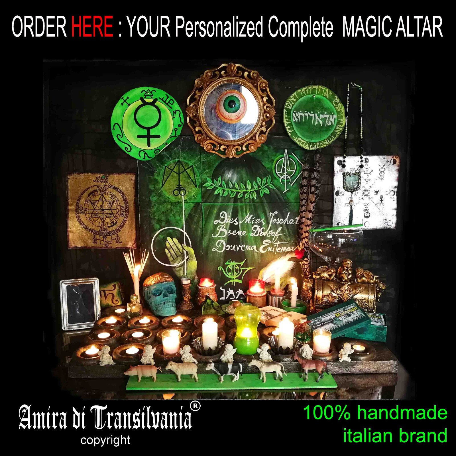 Jewelry Necklace Protective Talisman Pendant Magic Amulet Charm Fire Element Bib