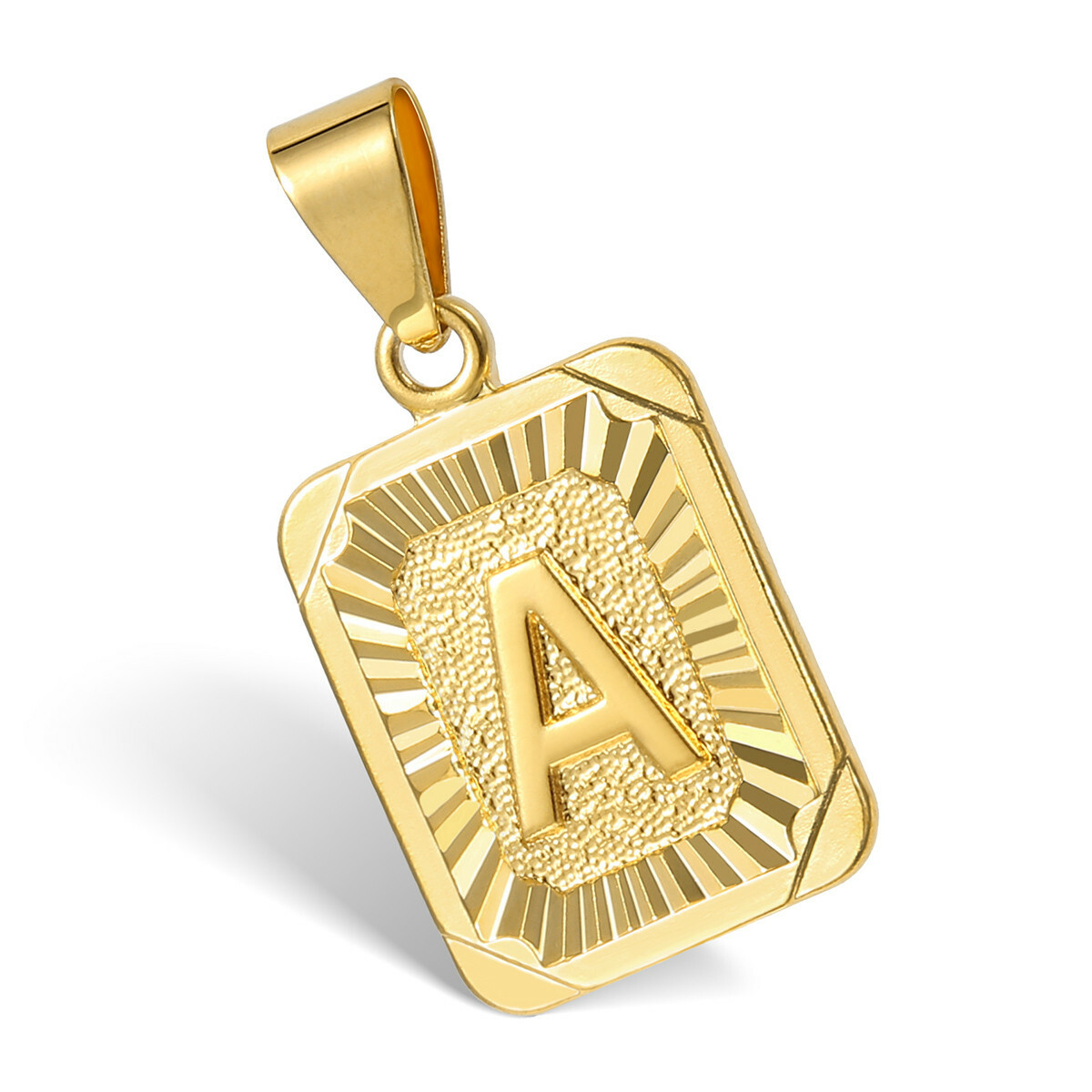 Gold Filled 26 Initial Letter A-Z Pendant Chain Necklace Customized Link 18-26″