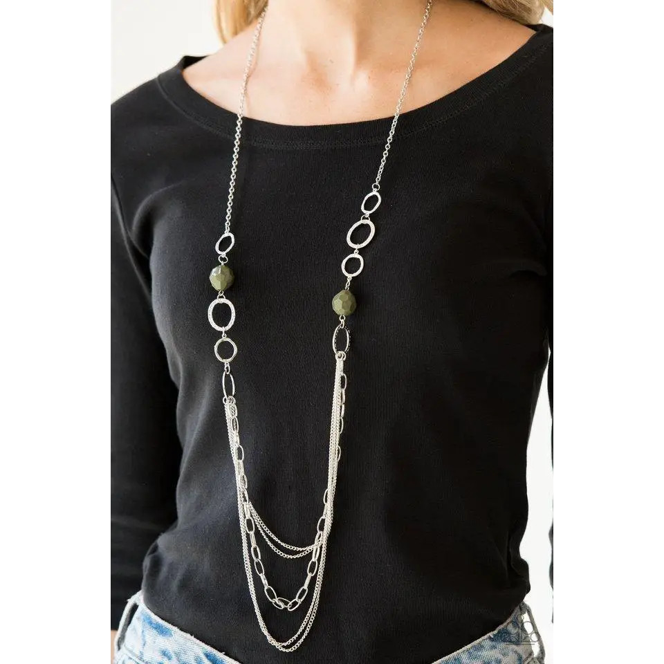 Paparazzi | Margarita Masquerades – Green Necklace