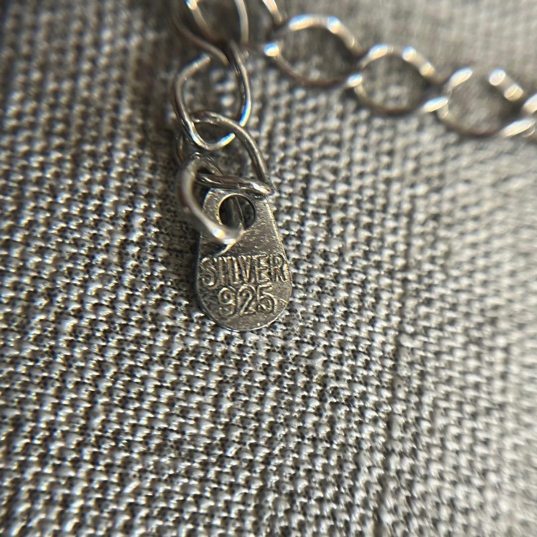 H SILVER 925 Black Onyx Necklace 46 10.2