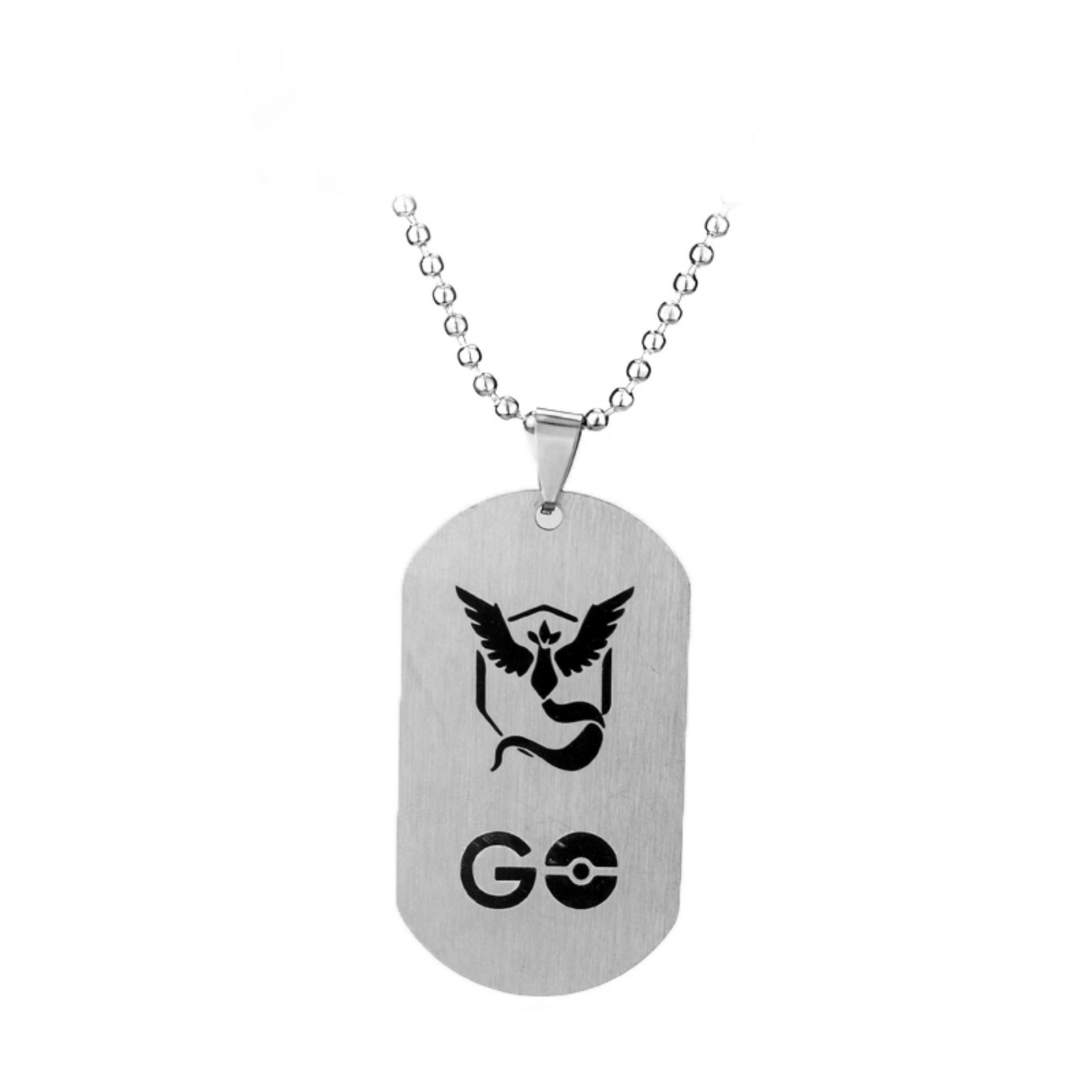 PKMN Go Mystic Tag Video Game Series Pendant Charm Necklace