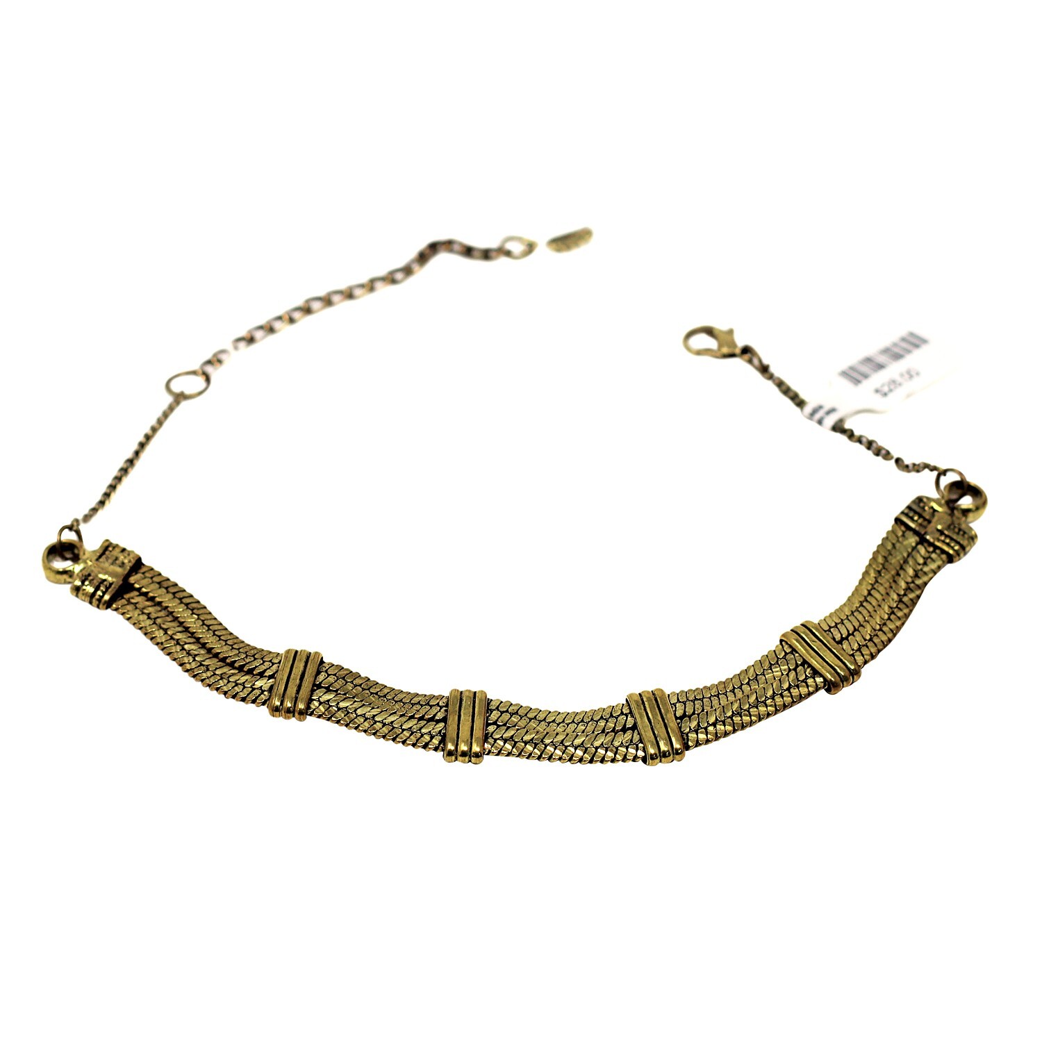 Vintage Chocker Necklace Bohemian Boho Style Antique-Gold Tone MSRP $28