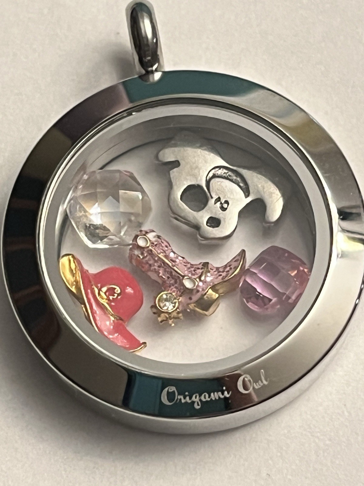 Origami Owl Medium Hinged Cowgirl Locket