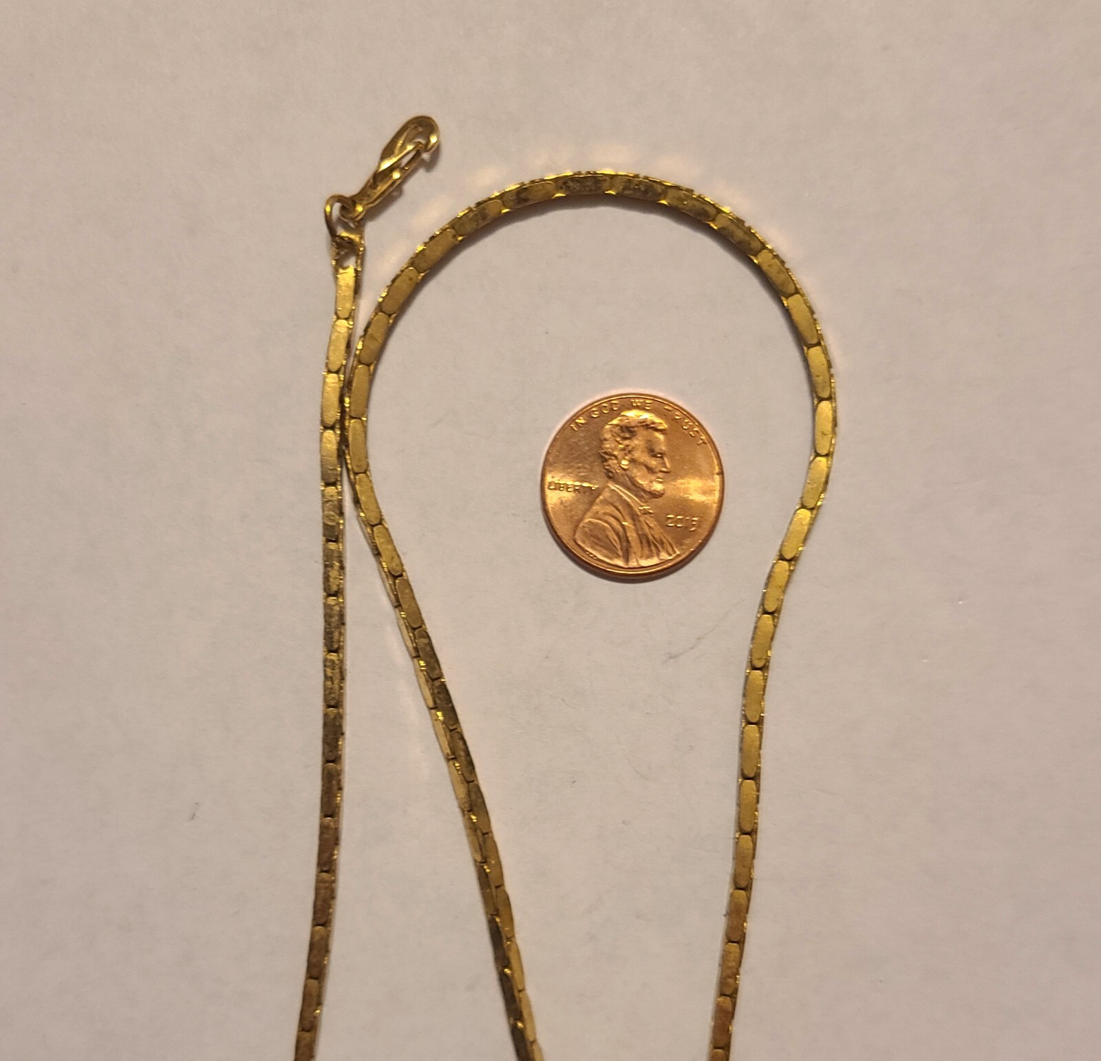 Marked 14KGP Korea Necklace 24 Inches Long Beautiful