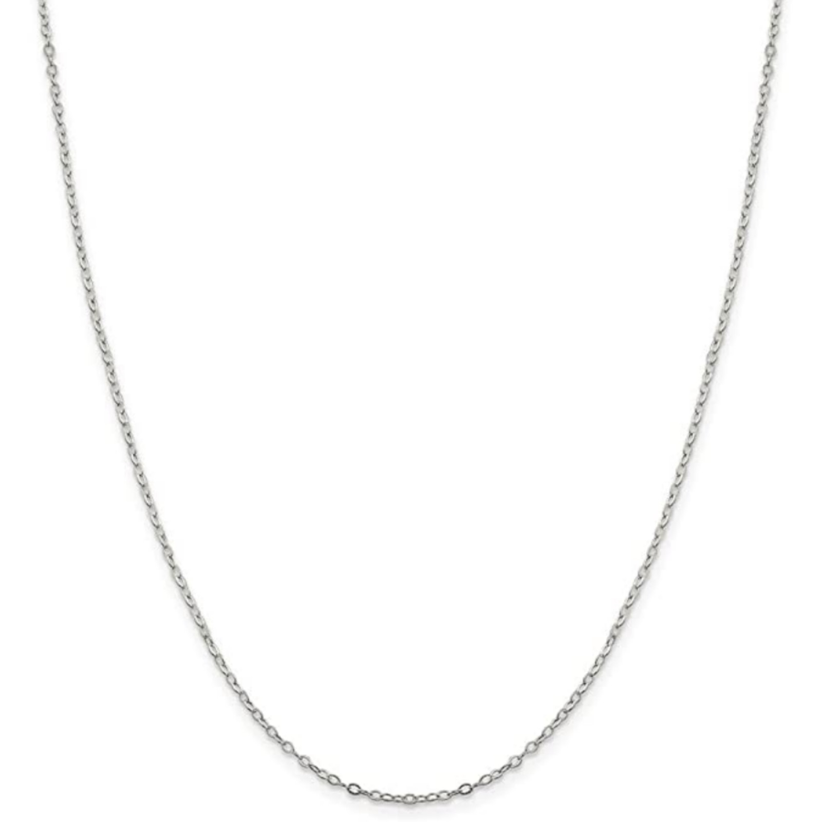 Italian 1mm Fine Link Extra Long 30 Inch Chain Necklace Sterling Silver