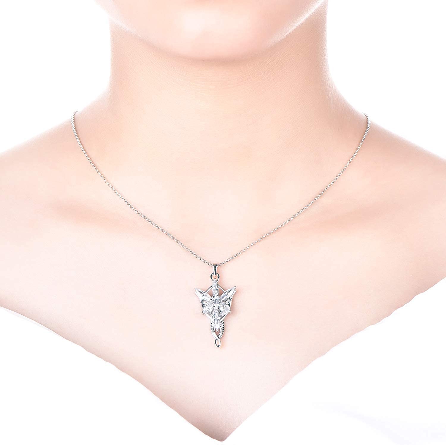 Arwen Evenstar Necklace – Lord of the Rings Pendant Jewelry for Women