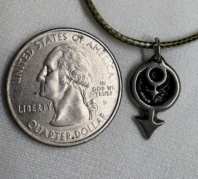 Mars and mars Male symbols 925 Pendant Gay Pride LGB original signed by JKL 147