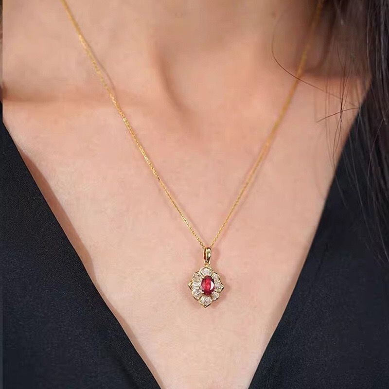 Fashion Women 18K Gold Plated Sparkling CZ Chain Necklace