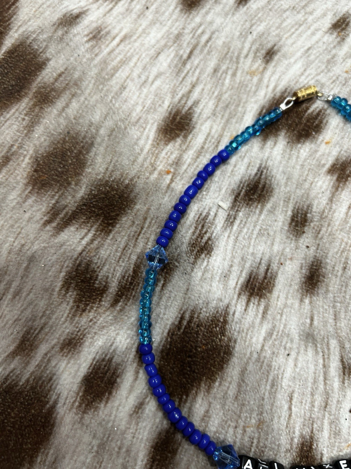 Custom Band Themed Beaded Choker Style Necklace Handmade Brand New