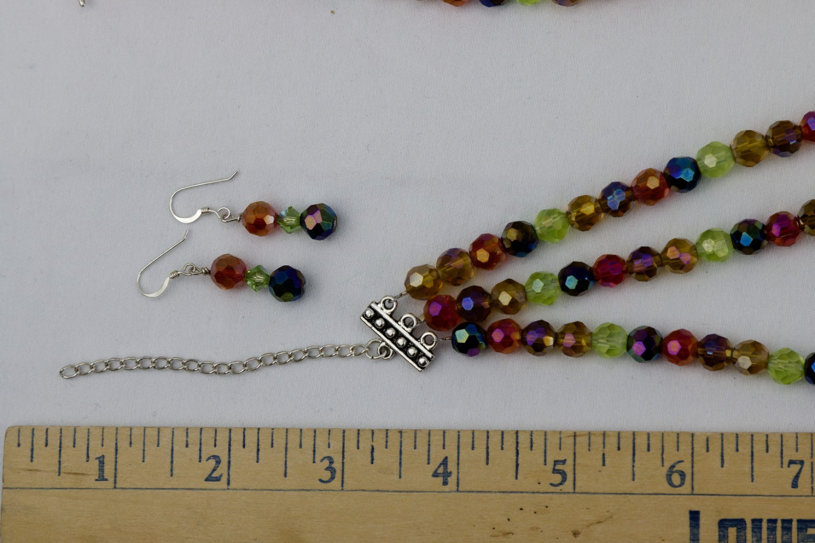 Multi-color Faceted Glass Bead SET