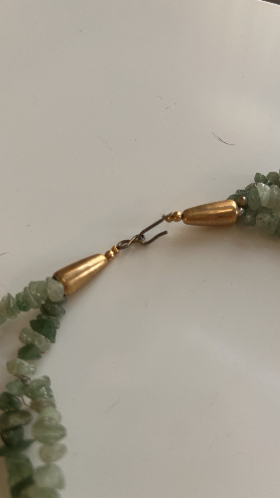 Multistrand Assorted Gemstone Quartz Chip Bead Necklace, Hook Clasp 18 in