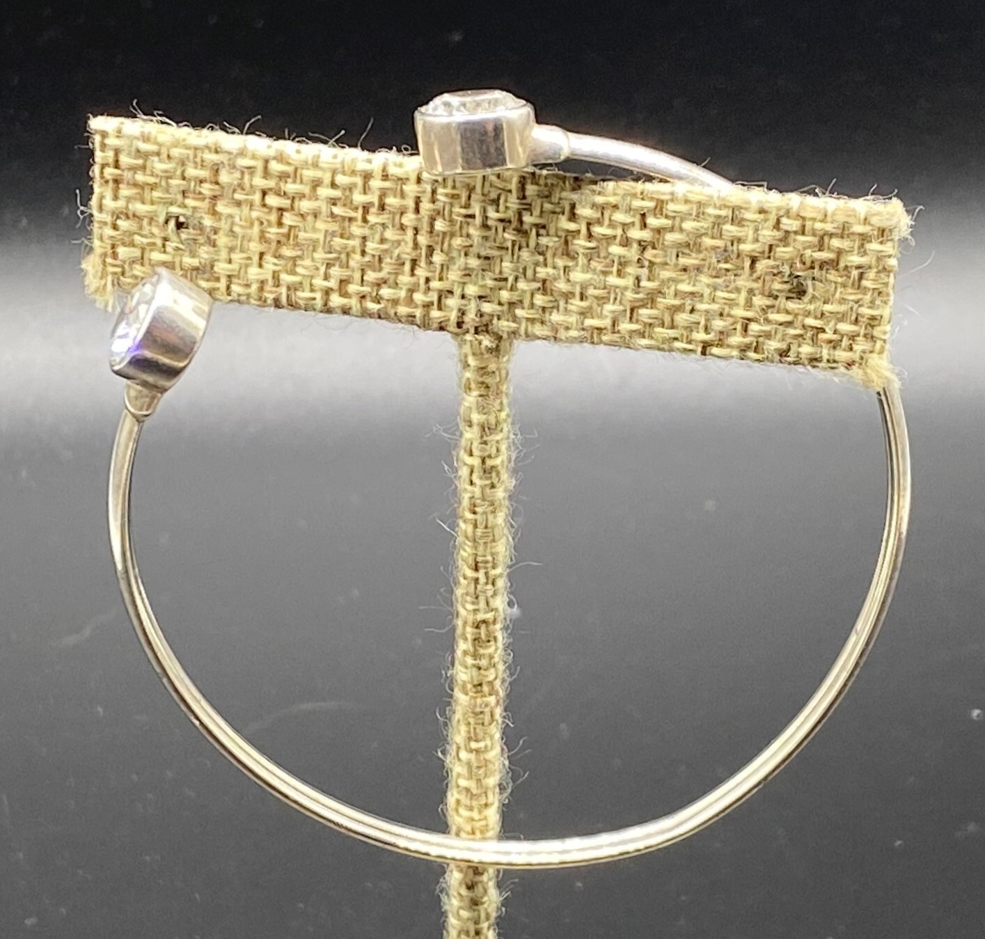 SILPADA-Sterling Silver ‘Punctuation’ Flexible CZ Cuff Bracelet B2400