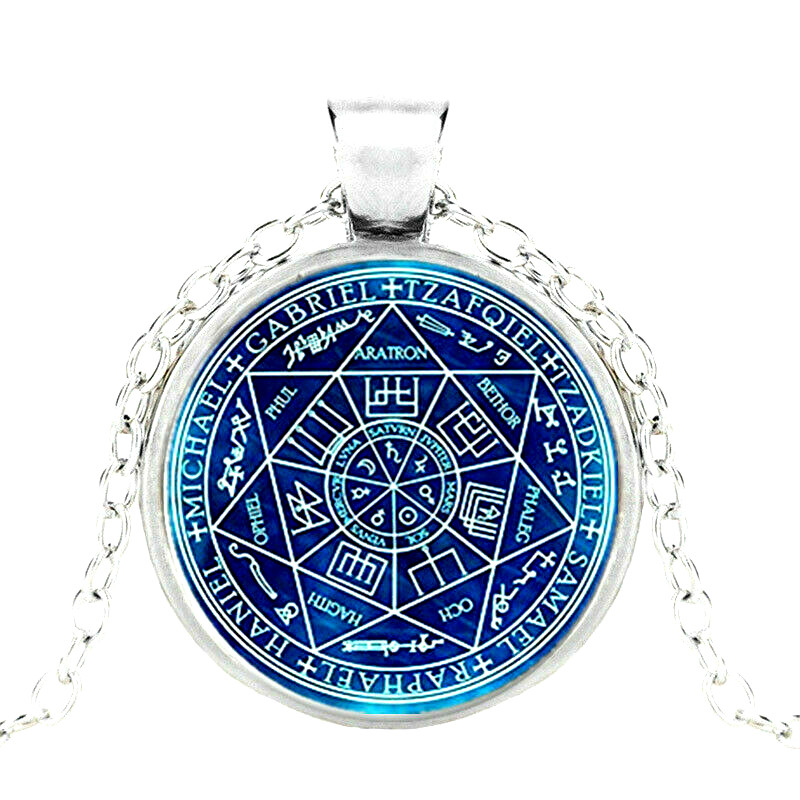 SEVEN ARCHANGELS RELIGIOUS pendant 925 Silver 20″ necklace women men gold gift