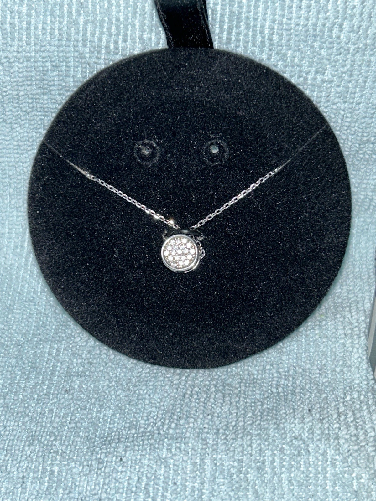 WHITE HOUSE BLACK MARKET Faux Diamonds Pendant Necklace New Without Earrings