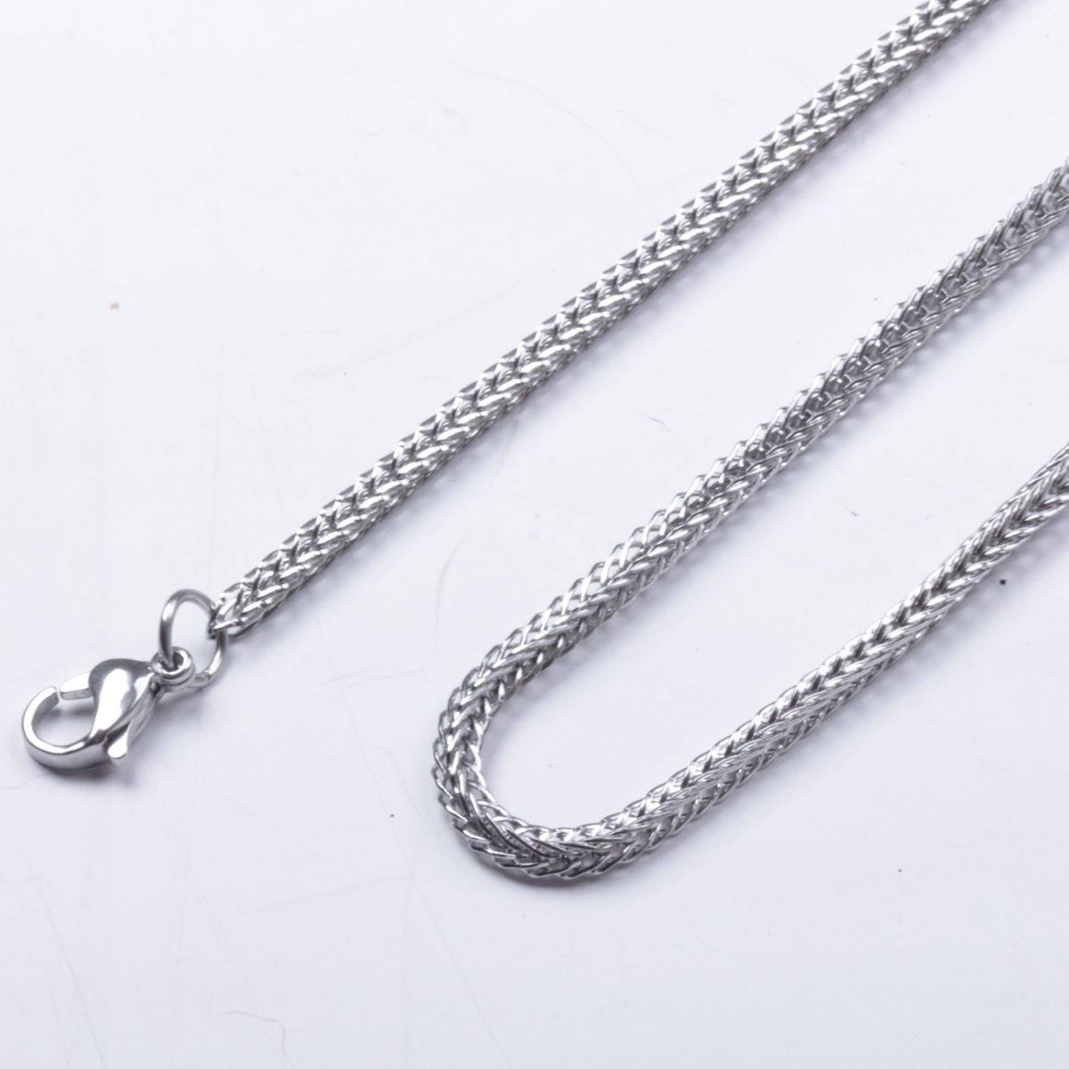 3.0 mm 16″-40″ Stainless Steel Foxtail Necklace Chain Sb56 USA Seller