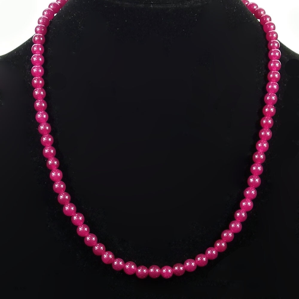 Fashion Jewelry 6mm Natural Multicolor Round Gemstone Beads Necklace 18-36″