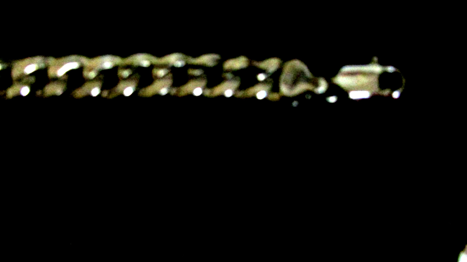 NEW SILVER CURB LINK NECKLACE 24″L PURCHASED IN ROSARITO & NEVER WORN 80g MARKED