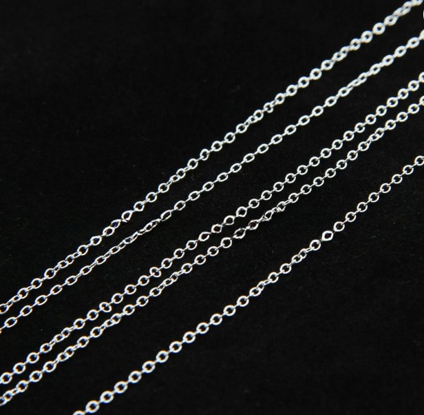 100Pcs Snake/Rolo Chain Necklace 1/2mm Silver Plated 16 18 20 22 24″ Bulk Lots