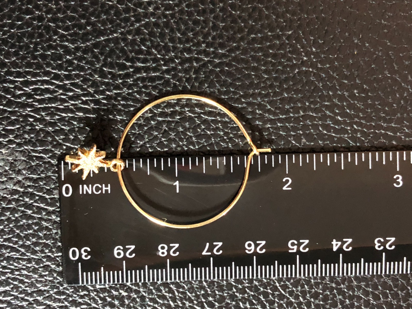 Gold Chunky Paperclip Link Toggle Necklace Talbots +3 Hoop Earrings LOT 8627