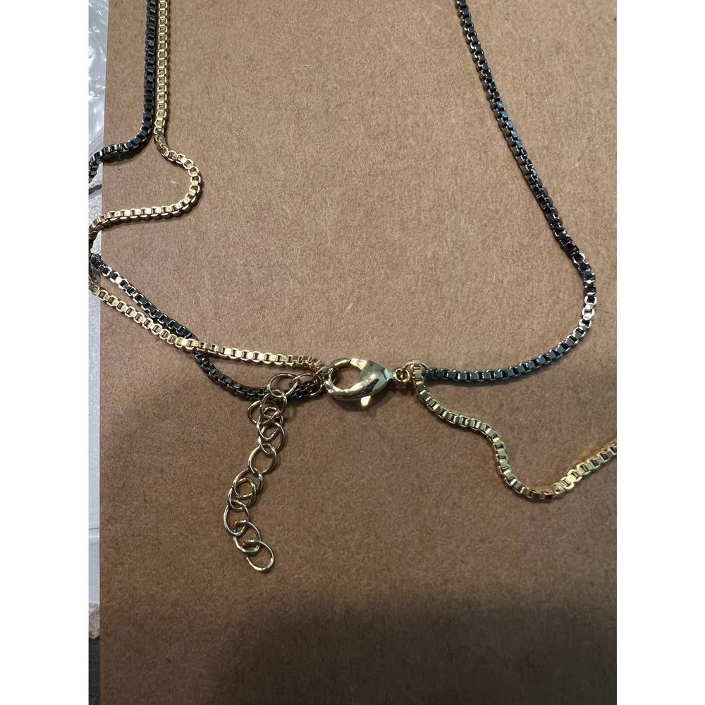 ShiraLeah Jewelry Gold Black Tassel Pendant Necklace Fashion Accessories