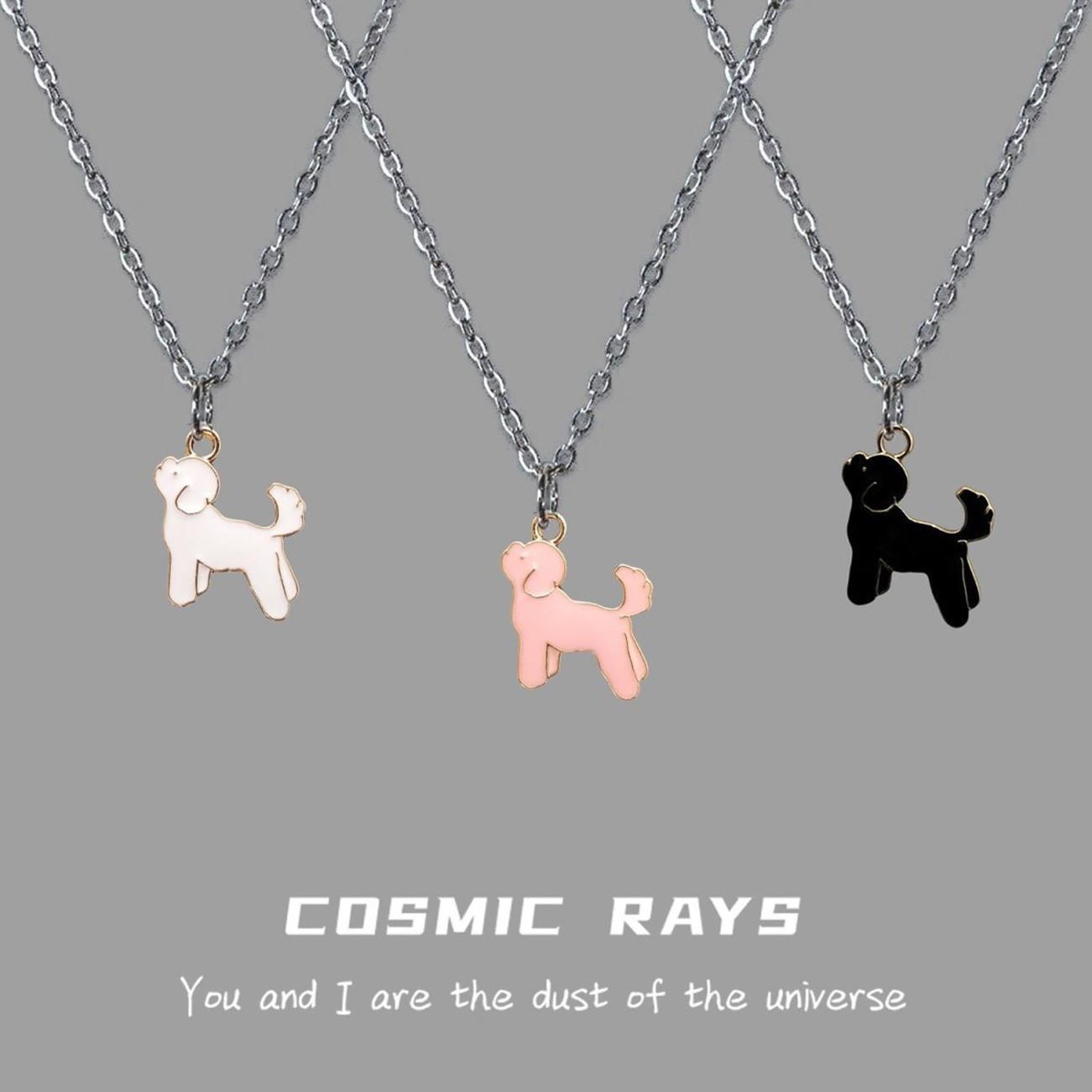 Puppy Dog Silver Pendant Pet Dog Lover Women Fashion Hip Hop Style