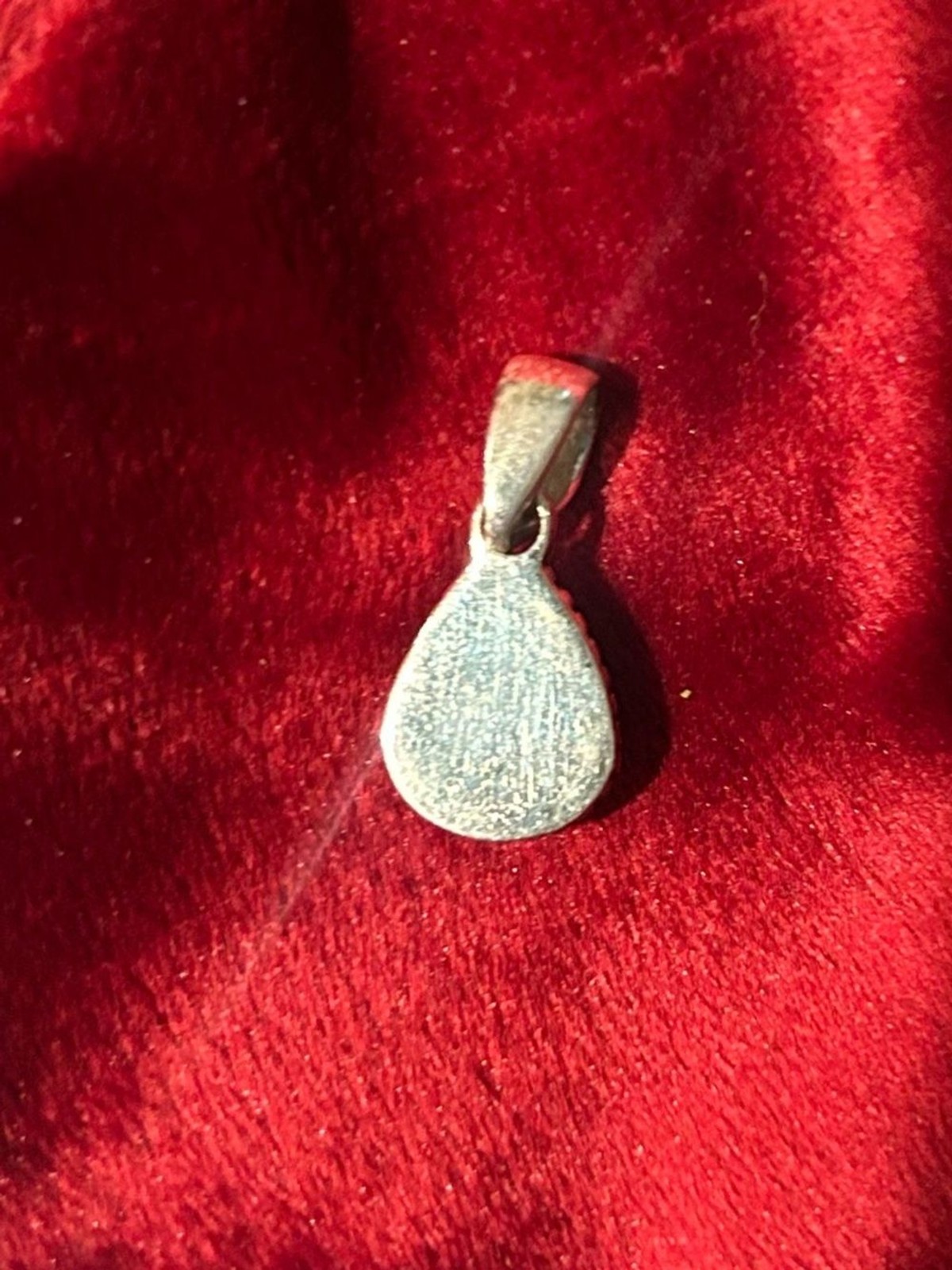 Sterling Silver Teardrop Turquoise Pendant – Women’s Jewelry