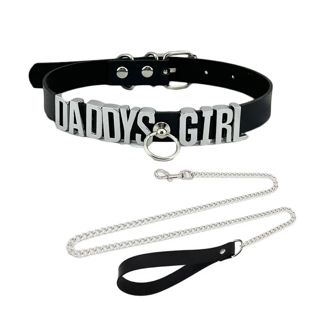 Collar BDSM Gift Pu Leather Custom Choker Necklace Punk DIY Chocker Party L7