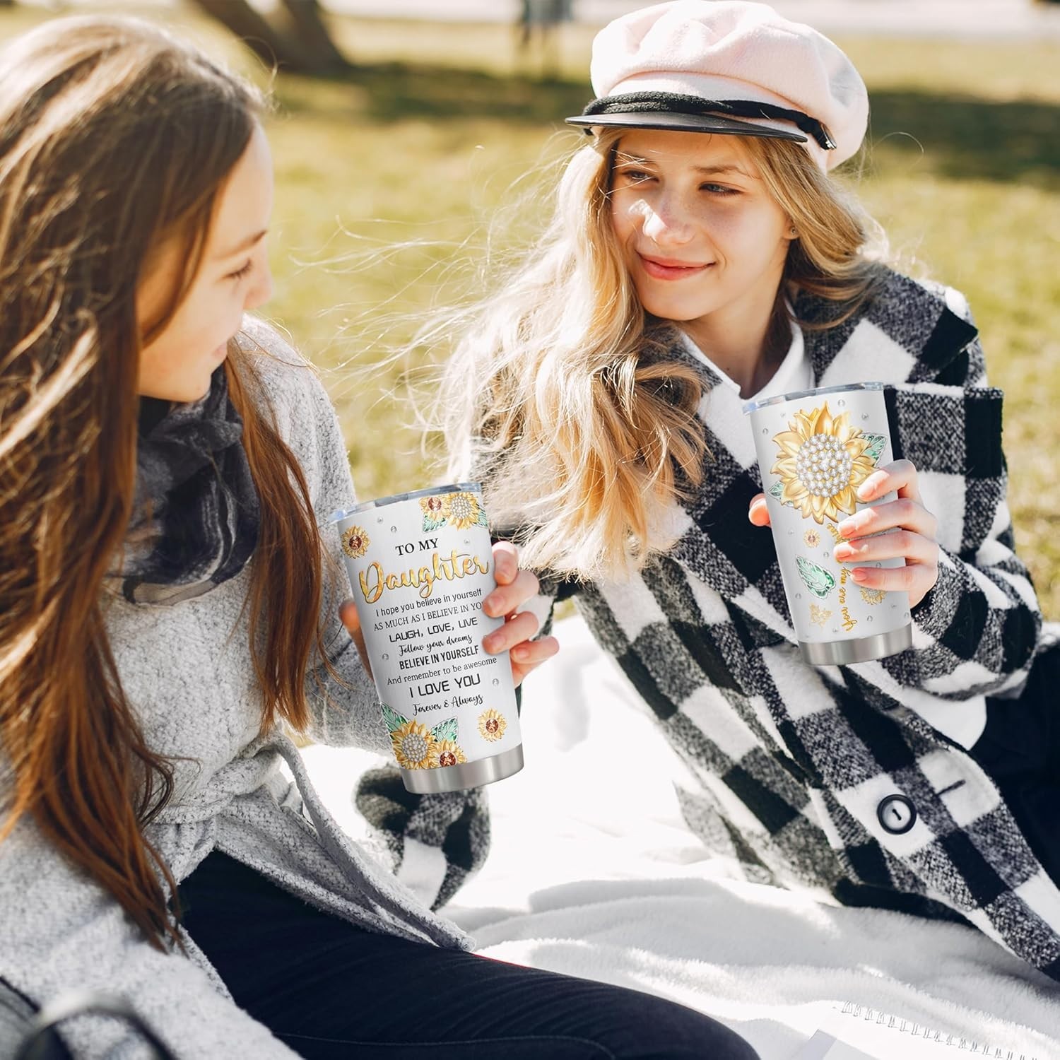 Elegant 20oz Insulated Tumbler – Perfect Gift for Daughters on Any Occasion