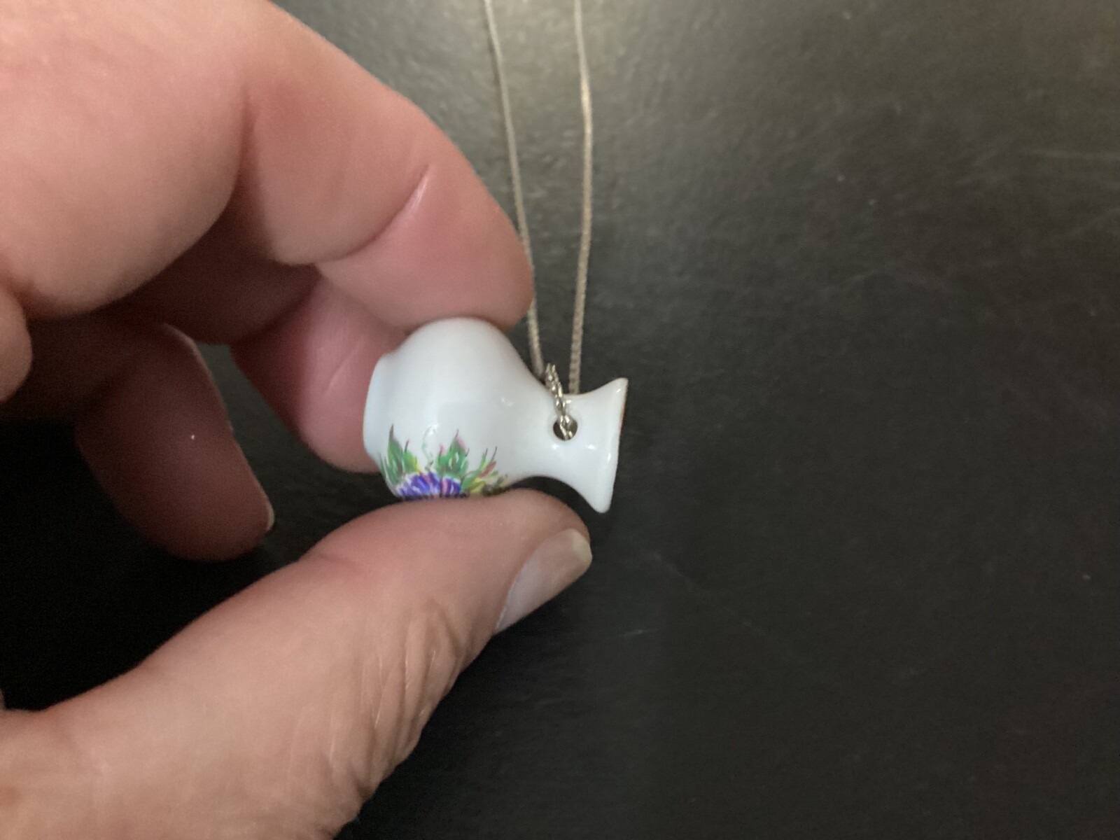 Small Ceramic Vase Fashion Jewelry Necklace