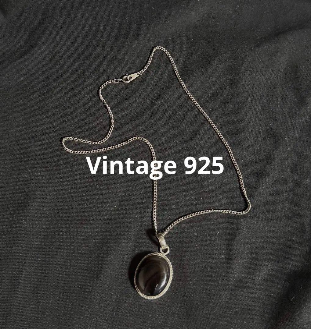 Vintage 925 Stone Power Stone Necklace