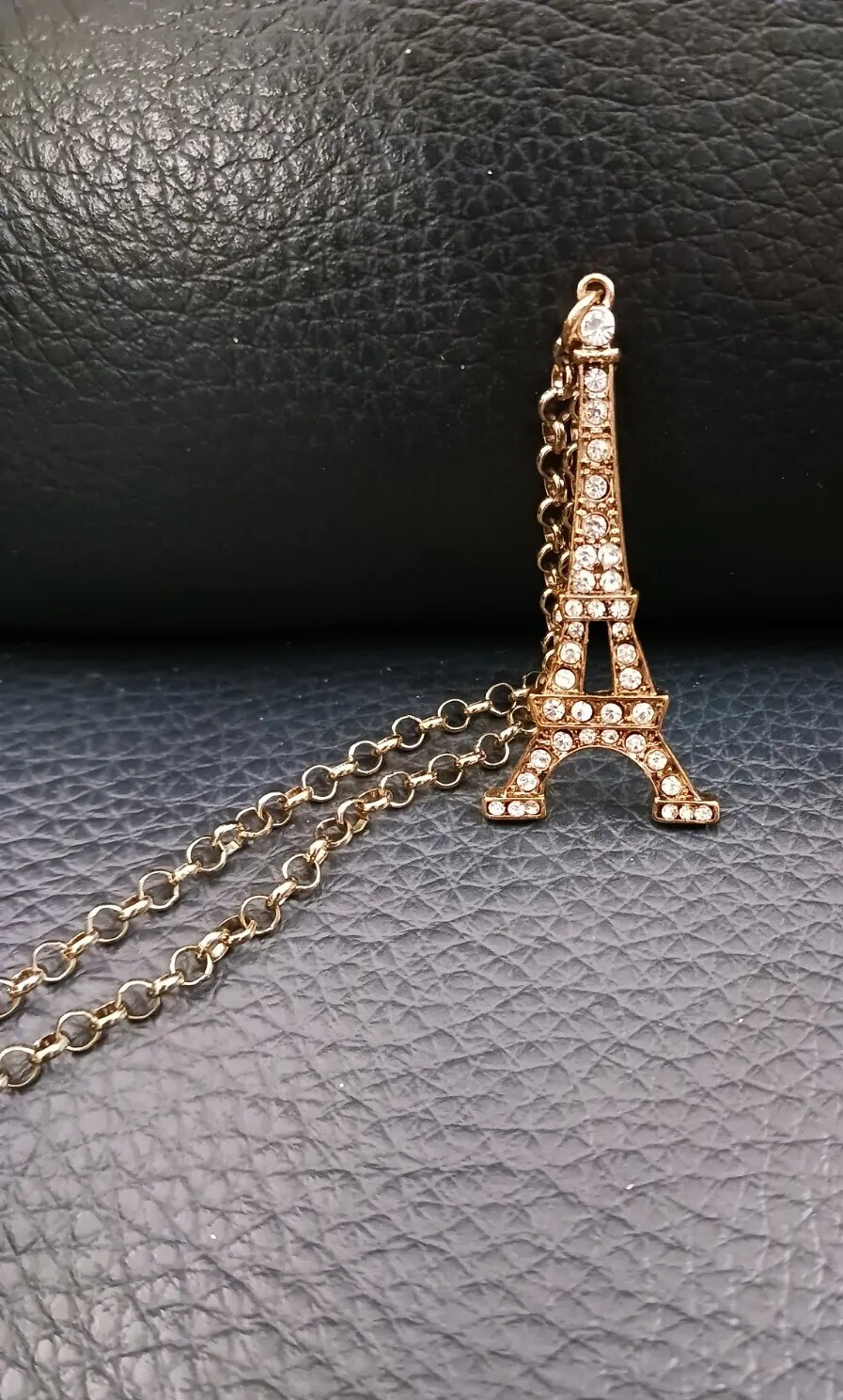 Paris! Le Tour Eiffel with Faux Diamonds Necklace by a.n.a