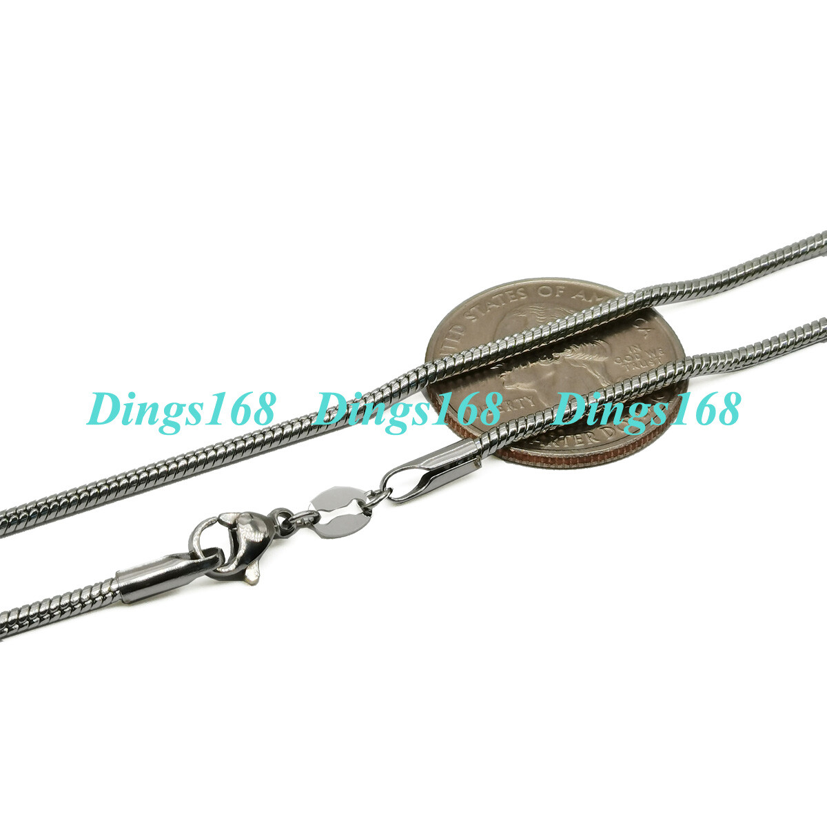 Designer Inspired Solid 925 Sterling Silver Italian 1.6mm Snake Chain Necklace
